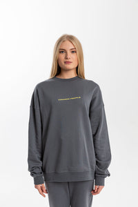 Essential Antrasit Oversize Sweatshirt