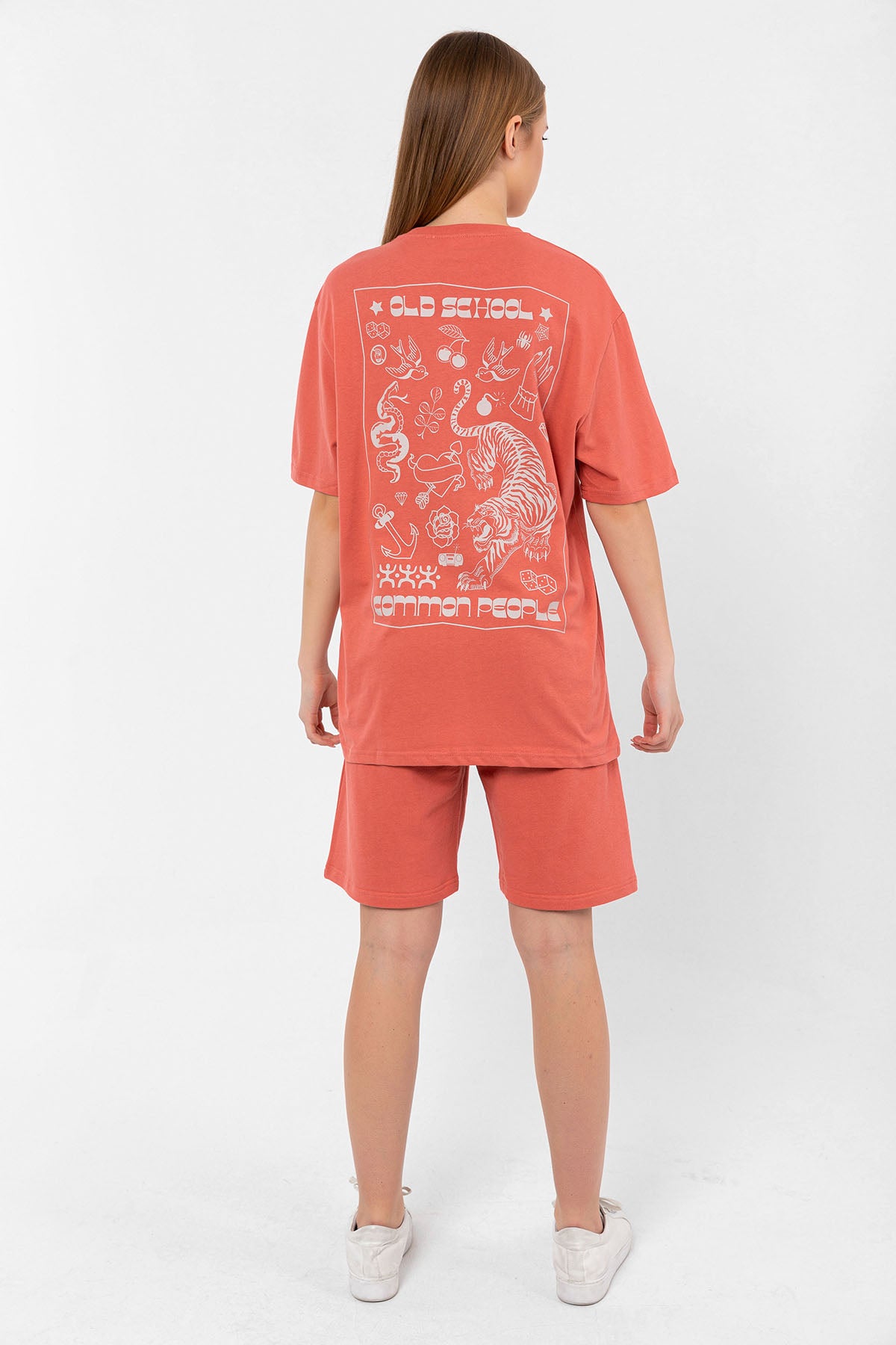 Old School Terracotta Oversize T-shirt