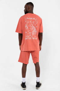 Old School Terracotta Oversize T-shirt