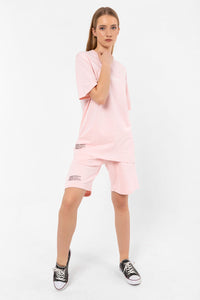 Logo Blush Pink Oversize T-shirt