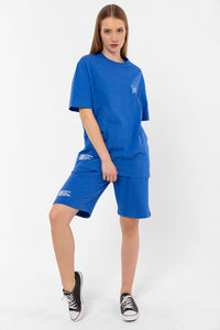 Logo Moody Blue Oversize T-shirt