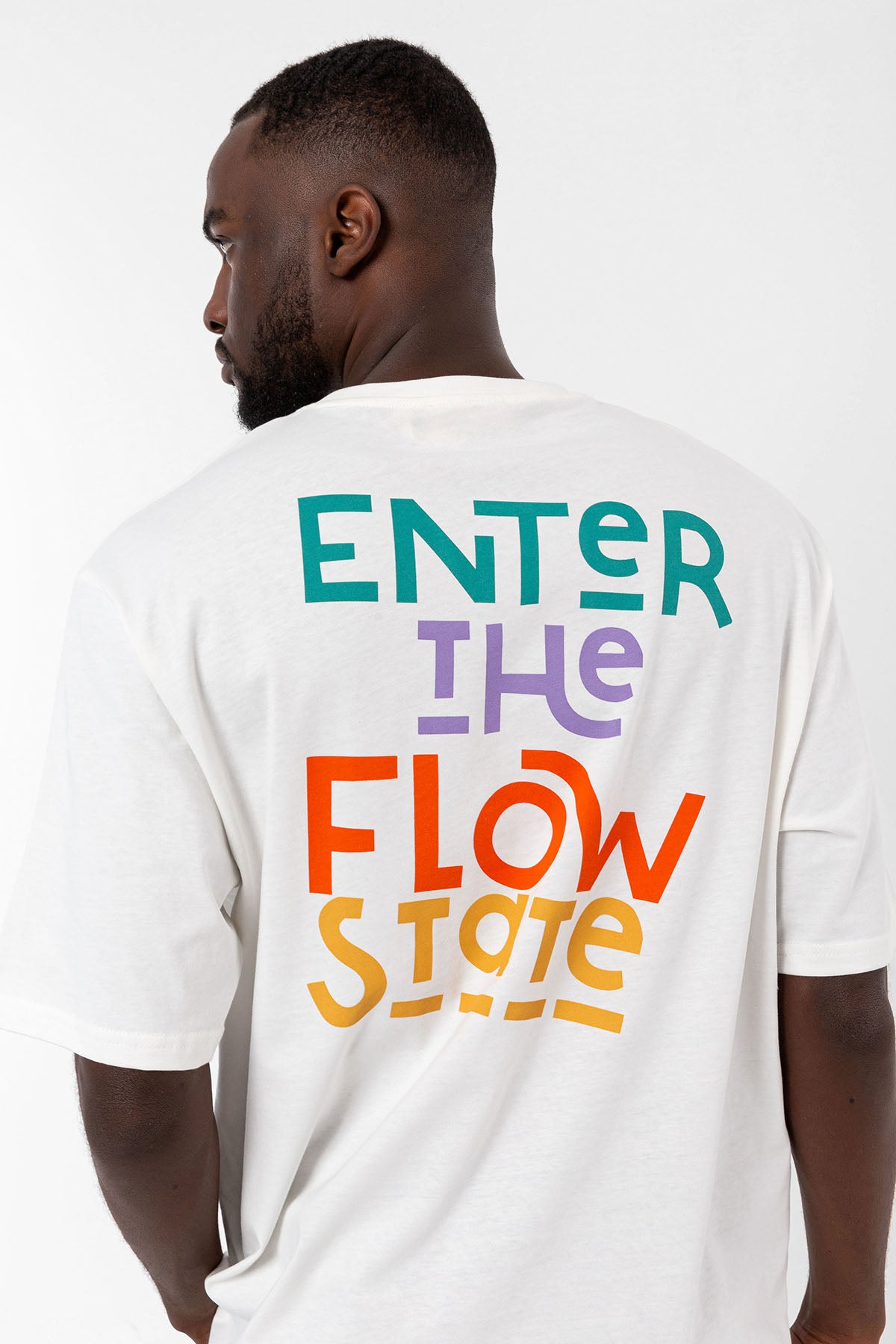 Flow Ekru Oversize T-shirt