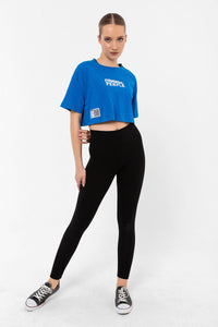 Crop-Top French Blue
