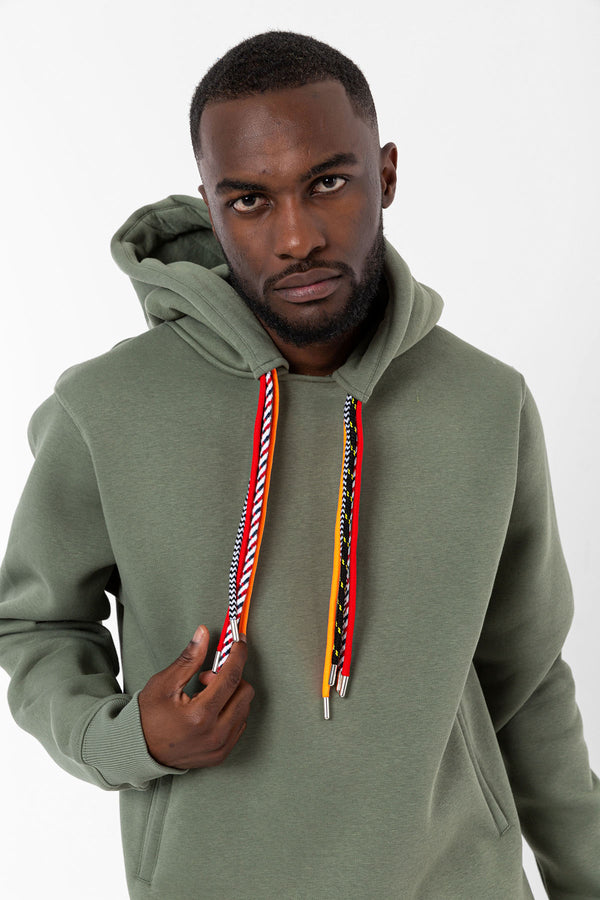 Multicord Oversize Hoodie Olive Green