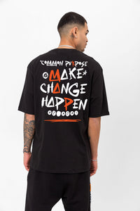 Change Black Oversized T-shirt