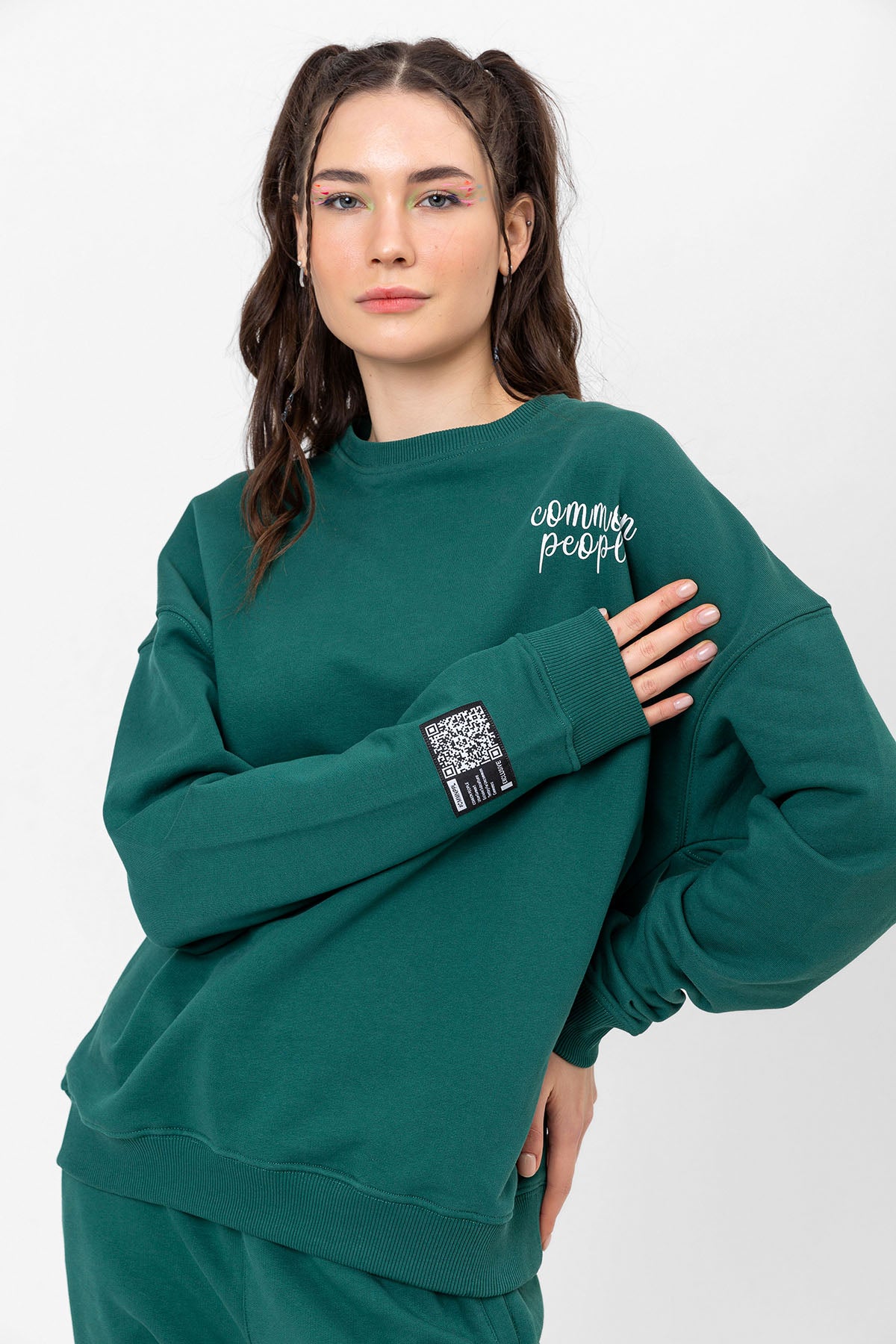 Less Dark Green Sweatshirt