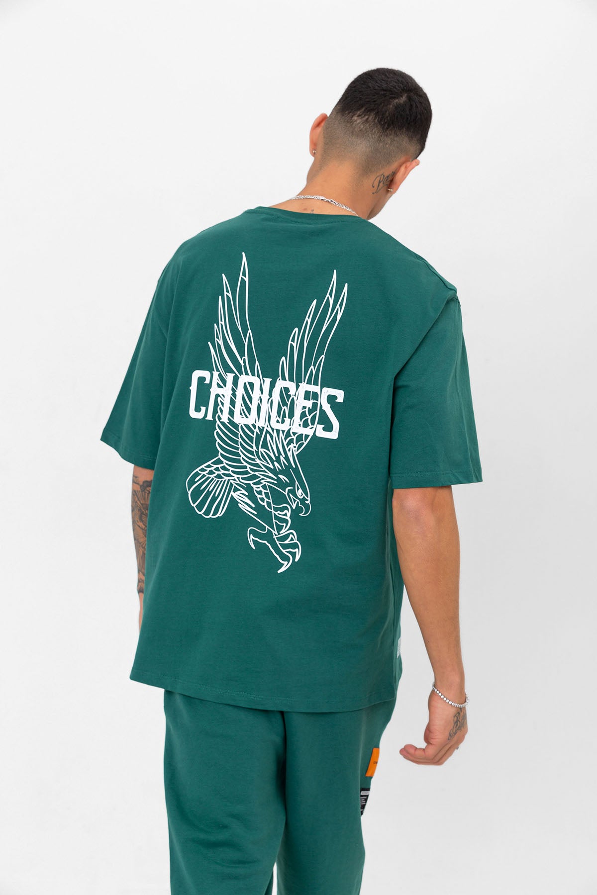 Choices Koyu Yeşil Oversize T-shirt