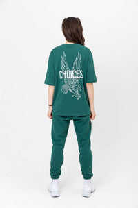 Choices Koyu Yeşil Oversize T-shirt