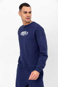 Navy Blue Logo Sweatshirt