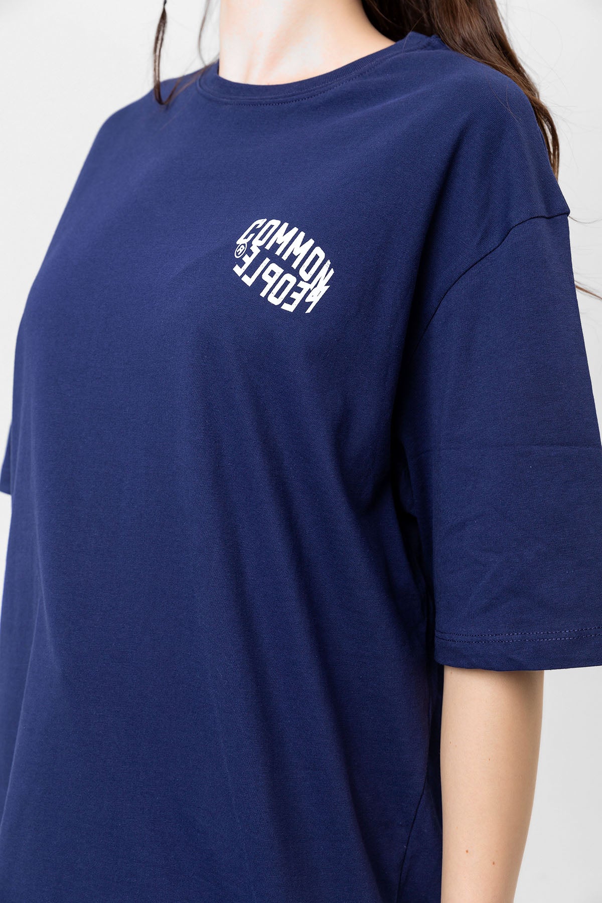 Extrovert Navy Blue Oversized T-shirt