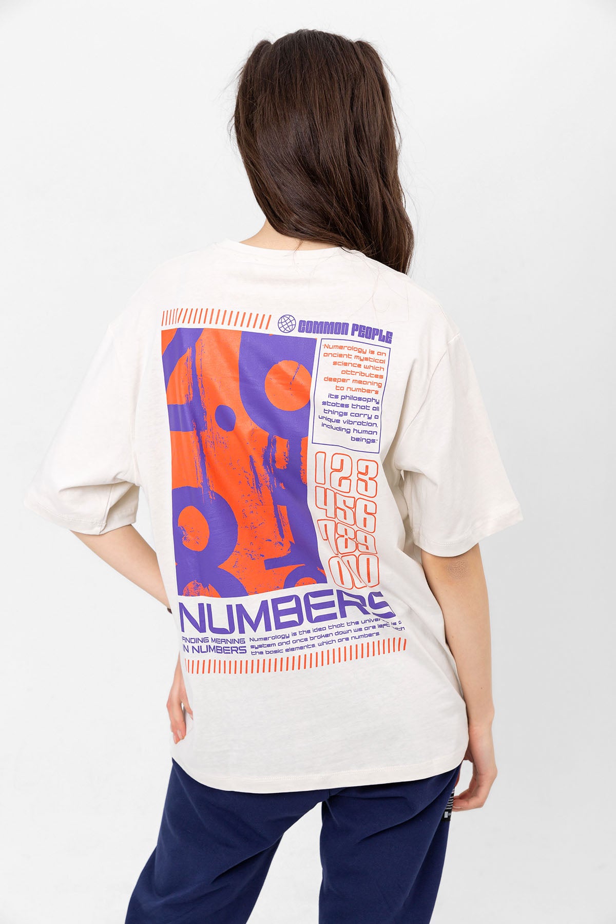 Numbers Off-White Oversized T-shirt