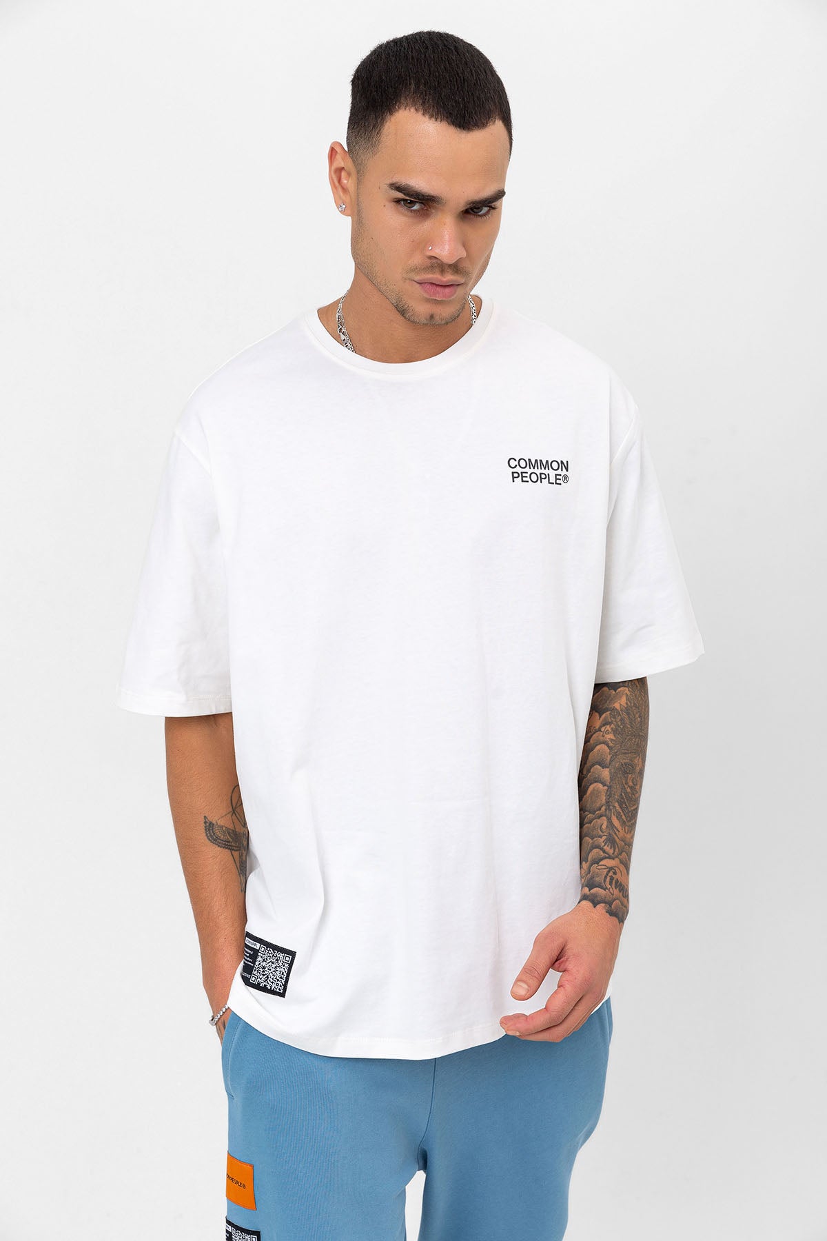 Heavyweight Logo Off-White Oversize T-shirt